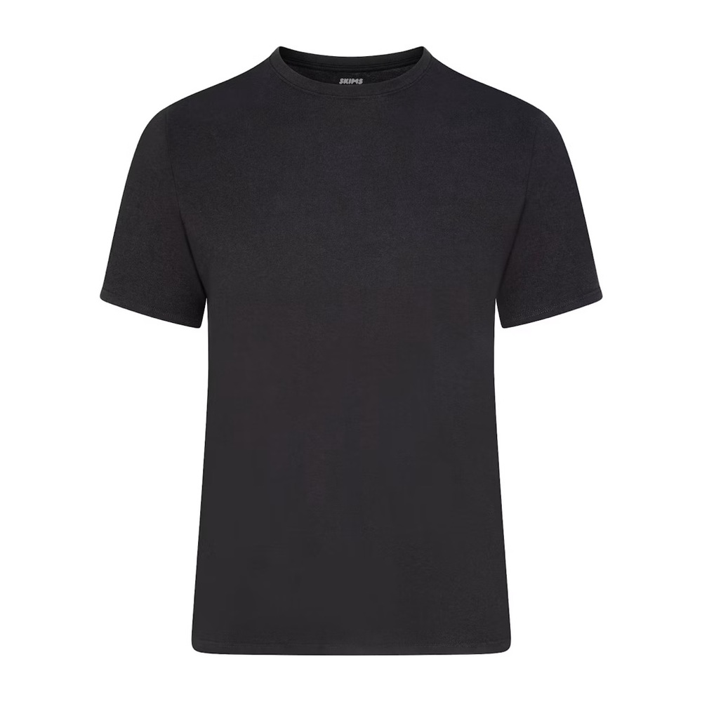 SKIMS Men's Short Sleeve Crew Neck T-Shirt — Black